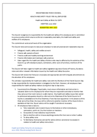Health and Safety Policy 2023