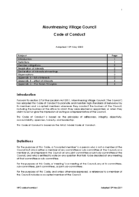 Code of Conduct May 2023