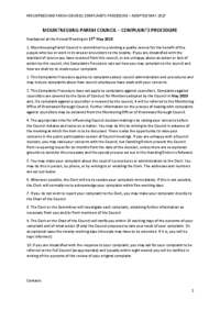 Complaints procedure May 2023