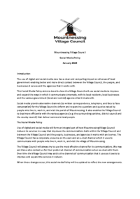 Social Media Policy 2024