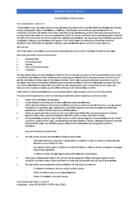 PRIVACY NOTICE May 2023