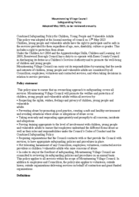 Safeguarding Policy May 2023